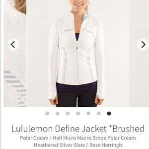 VGUC POLAR CREAM  DEFINE JACKET RARE (2012)